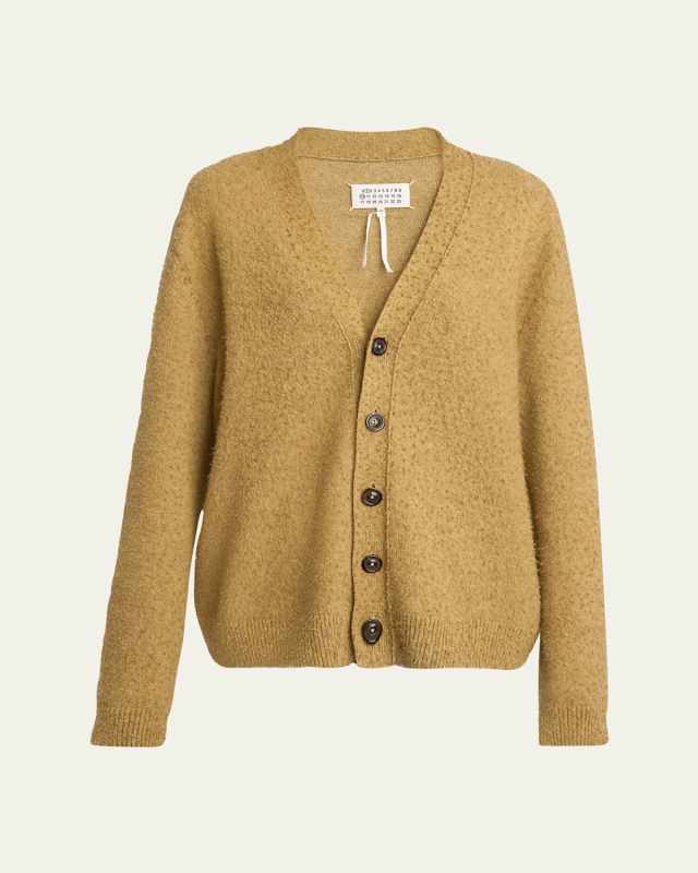 V-Neck Wool Cardigan